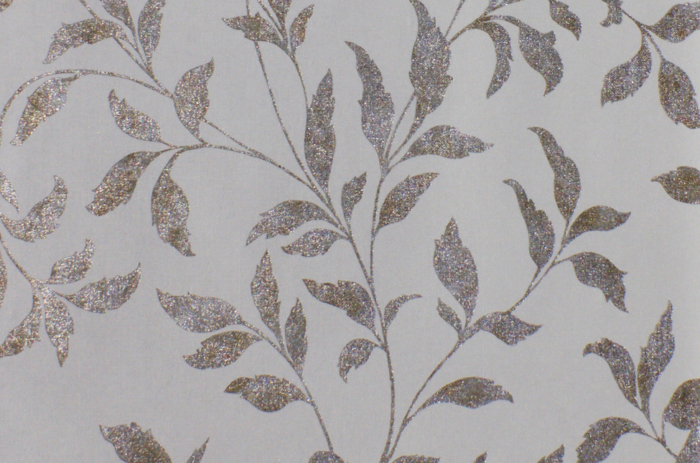 Amelia Sequin Wallpaper Metallic Silver (701430) - Wallpaper from