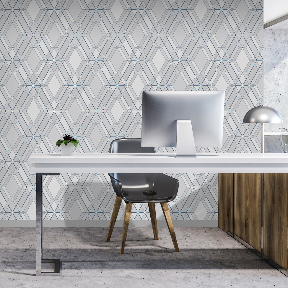 Modern Wallpaper Pulse Geo Muriva L778 - Muriva