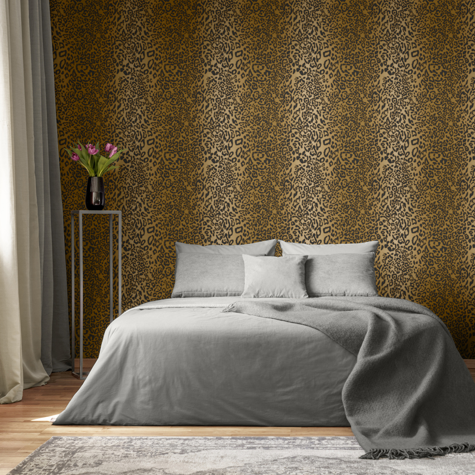 Modern Wallpaper Leopard Skin Muriva 16850 - Muriva