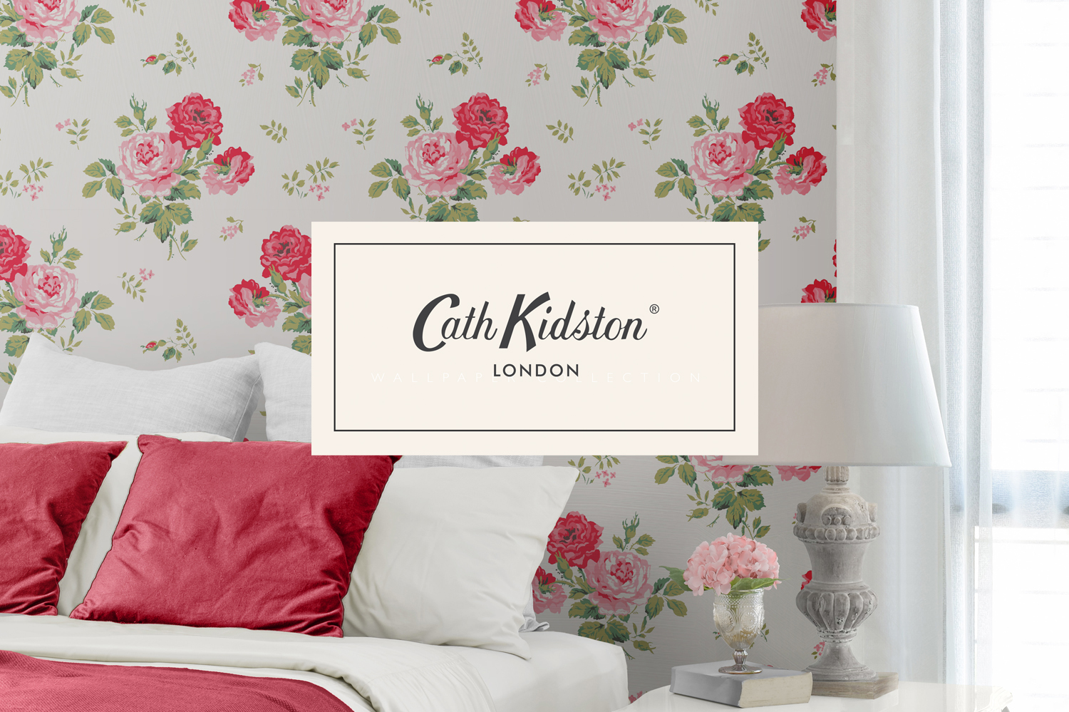 Cath Kidston Wallpaper Antique Rose - Muriva